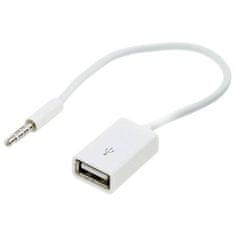 Northix 3,5 mm-es Aux dugó-USB aljzat adapterkábel 