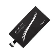 Northix Qi Adapter - Vezeték nélküli töltő vevő USB-C-hez - Fekete 