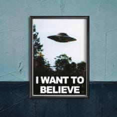 Vintage Posteria Poszter Science Fiction UFO A4 - 21x29,7 cm