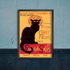 Vintage Posteria Poszter Rodolphe Salis Le chat noir A4 - 21x29,7 cm