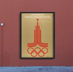 Vintage Posteria Poszter Poszter a moszkvai olimpiai játékoknak A4 - 21x29,7 cm