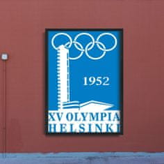 Vintage Posteria Fali poszter Olimpiai játékok Helsinkiben A4 - 21x29,7 cm