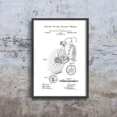 Vintage Posteria Poszter Hentz kerékpár USA A4 - 21x29,7 cm