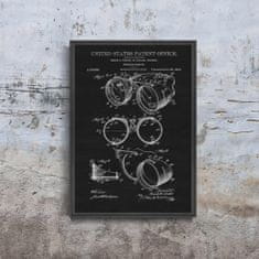 Vintage Posteria Plakát Hegesztési szemüveg Ihrcke Patent USA A3 - 29,7x42 cm
