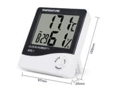 Verkgroup Többfunkciós elektronikus LCD hőmérő