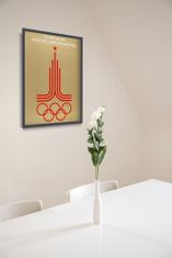 Vintage Posteria Poszter Poszter a moszkvai olimpiai játékoknak A4 - 21x29,7 cm