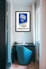 Vintage Posteria Poszter Téli olimpiai játékok Lillehammer A1 - 59,4x84,1 cm