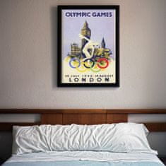 Vintage Posteria Poszter Olimpiai játékok Londonban A4 - 21x29,7 cm