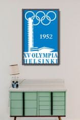 Vintage Posteria Fali poszter Olimpiai játékok Helsinkiben A4 - 21x29,7 cm