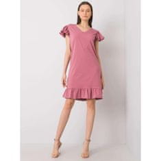 FANCY Női fodros ruha CANDANCE pink FA-SK-7173.28P_366880 Univerzális