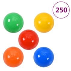 Greatstore 250 db-os színes labdakészlet babamedencéhez