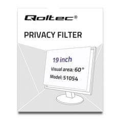 Qoltec Privacy Screen 19" | 16:10