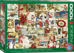 EuroGraphics Puzzle Vintage karácsonyi képeslap 1000 darab