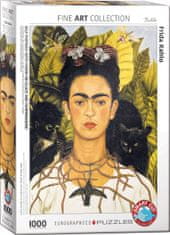 EuroGraphics Puzzle Frida Kahlo portréja tövis nyaklánccal 1000 db