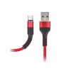 MXUC-01 Micro USB töltőkábel, gyors töltéssel, 2A, piros