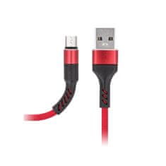 maXlife MXUC-01 Micro USB töltőkábel, gyors töltéssel, 2A, piros