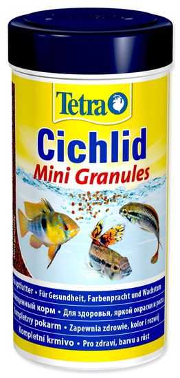 Tetra Cichlid Mini Granules Díszhaltáp, 250 ml