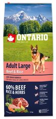 Ontario Adult Large Beef&Rice Kutyatáp, 12 kg