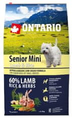 Ontario Senior Mini Lamb & Rice Kutyatáp, 6,5 kg