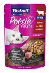 Vitakraft Cat Poésie DéliSauce marhahús zseb 85g