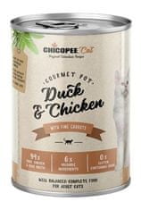 Chicopee Cat Cons. Gourmet Pot kacsa&csirke 400g