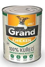 GRAND cons. deluxe dog 100% baromfi 400g
