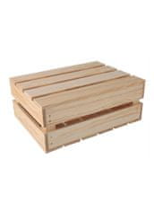 Čisté dřevo PureWood Fa doboz 40 x 30 x 15 cm - fedéllel