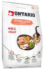 Ontario Cat Sterilised Salmon 2kg