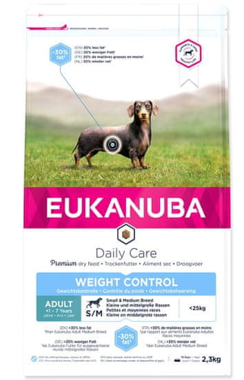 Eukanuba Adult Medium Weight Control kutyatáp - 3kg