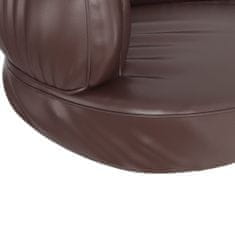 Greatstore barna ergonomikus műbőr kutyaágy 60 x 42 cm