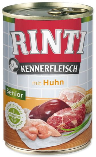 RINTI Kenner Fleisch Senior Csirkés kutyakonzerv 6 x 400 g