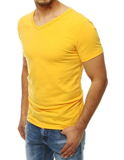 Dstreet férfi alap póló Ameyalli sárga