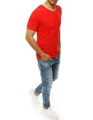Dstreet férfi alap póló Ismail piros XXL