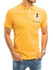 Dstreet férfi galléros póló Melete sárga XXL