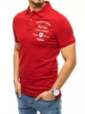 Dstreet férfi galléros póló hímzéssel Dayaram piros M
