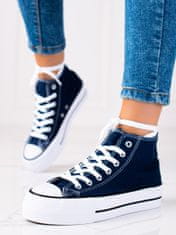 Amiatex Női tornacipő 89683 + Nőin zokni Gatta Calzino Strech, kék árnyalat, 38