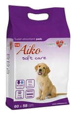 Abszorbens betét kutyáknak Aiko Soft Care 60x58cm 14db