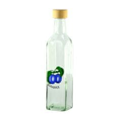Üveg palack 1000ml MARASKA fedővel ŠVESTKA