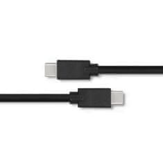 Qoltec USB 2.0 C típusú férfi kábel | USB 2.0 C típusú férfi kábel | 1,4m | Fekete