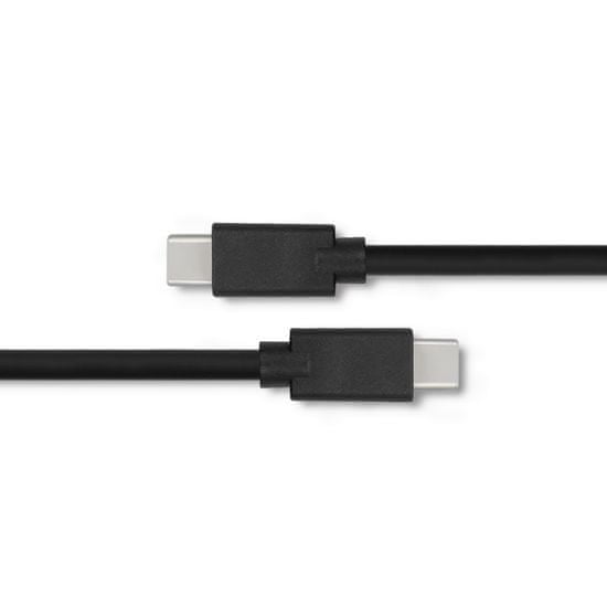 Qoltec USB 2.0 type C male | USB 2.0 type C male | 3m | Fekete
