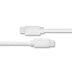 Qoltec USB 2.0 C típusú férfi | USB 2.0 C típusú férfi | 1.4m | Fehér
