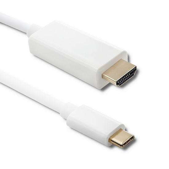 Qoltec USB 3.1 kábel C típusú férfi / HDMI A férfi | 4K | Alternatív üzemmód | 2m