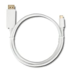 Qoltec USB 3.1 kábel C típusú férfi / HDMI A férfi | 4K | Alternatív üzemmód | 1m