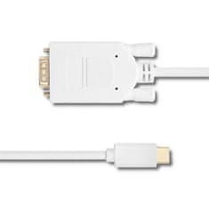 Qoltec USB 3.1 Type C férfi / VGA férfi | FULL HD | Alternatív üzemmód | 1m kábel