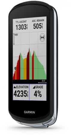 Garmin Edge 1040 GPS kerékpáros navigáció nagy teljesítményű kerékpáros navigáció kerékpáros computer minőségi navigáció, navigálás, értesítések telefonról, balesetek észlelése, tiszta, könnyen olvasható 3,5 hüvelykes kijelző Glonass GPS Galileo WiFi színes kijelző biztonsági GPS intelligens GPS minőségi kerékpáros navigáció érintőképernyő 24 óra üzemidő vízálló kerékpáros navigáció verseny navigáció professzionális kerékpáros computer útvonal újratervezése Garmin Connect TraningPeark Komoot Strava javított funkciók riasztás értesítések részletes térképek edzési funkciók személyi edző Varia VIRB Vector hosszú akkumulátor-élettartamú prémium ciklusú számítógép