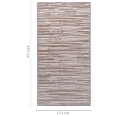 Vidaxl barna PP kültéri szőnyeg 120 x 180 cm 310441