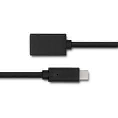 Qoltec USB 3.1 C-típusú férfi | USB 2.0 A-típusú női | 0,25 m kábel