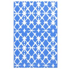 Vidaxl kék-fehér PP kültéri szőnyeg 190 x 290 cm 310447