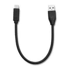 Qoltec USB kábel C 3.1 típusú férfi | USB 3.0 A típusú férfi | 0.25m