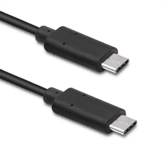 Qoltec hálózati töltő 20W | PD + C típusú USB csatlakozó | C típusú USB csatlakozó | 1m kábel